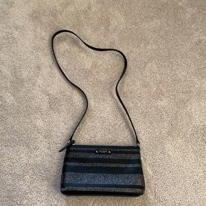 Kate Spade Ramey Crossbody Black w/Silver Glitter
